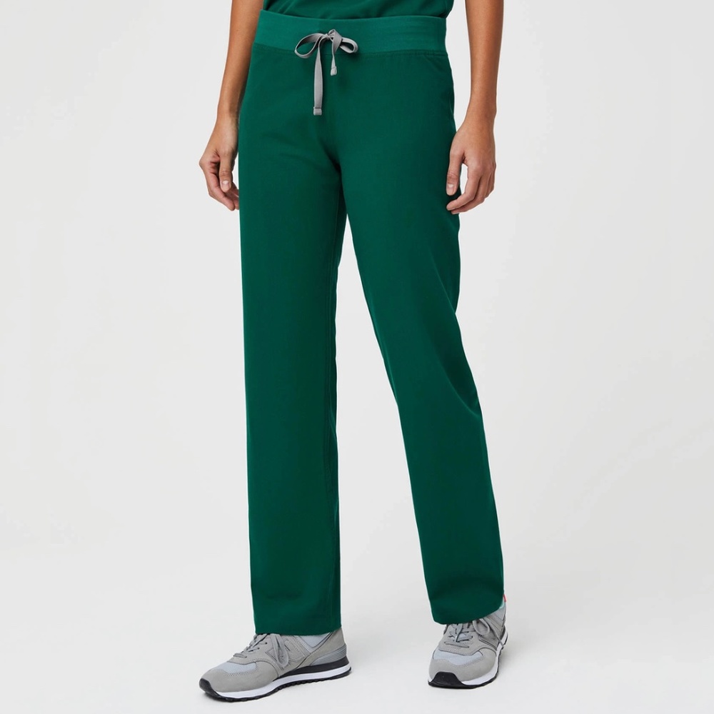 Figs Women's Hunter Green Livingston - Basic Scrub Pants - M tall / Hunter Green